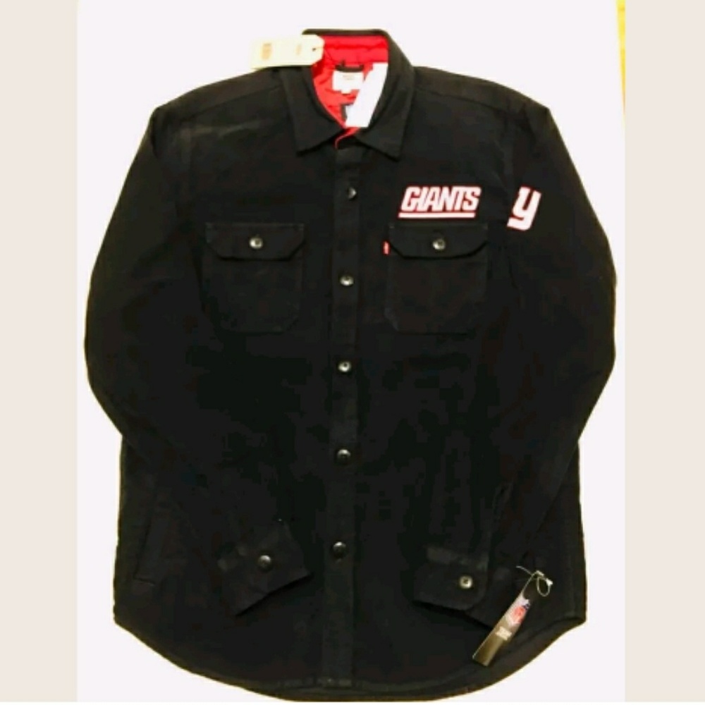 NWT Levi's Black NY Giants Trucker Men's Jacket M